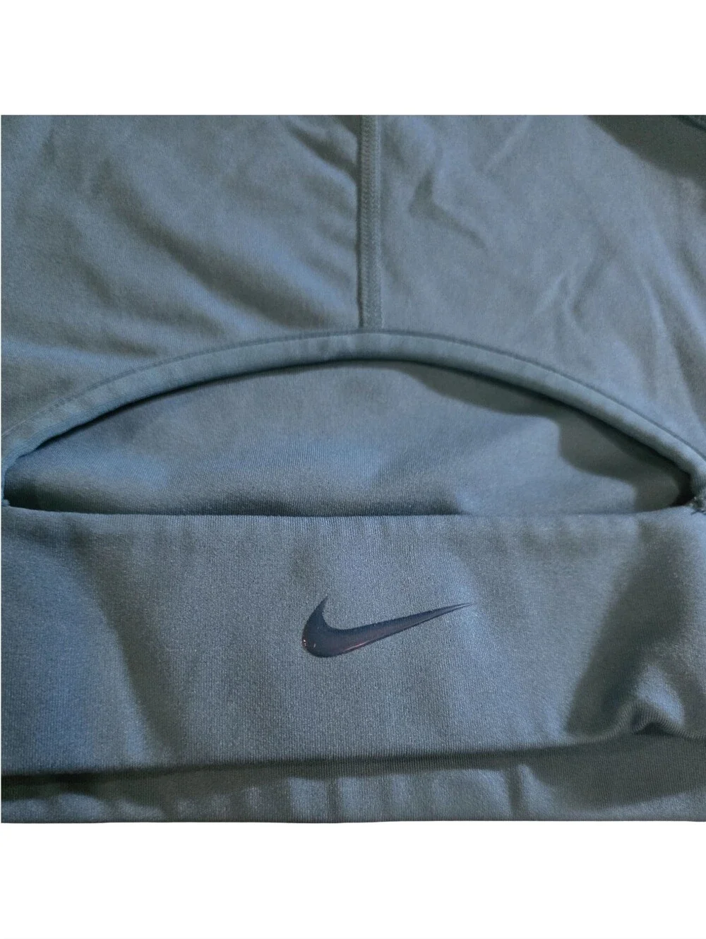 Nike Dri-FIT Buckle Cropped Training Tank Top Women Blue Size Small Athletic